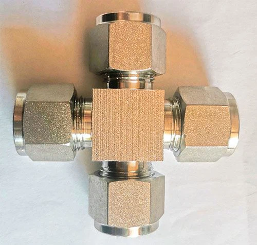 Stainless Steel Compression Cross Joint Fitting